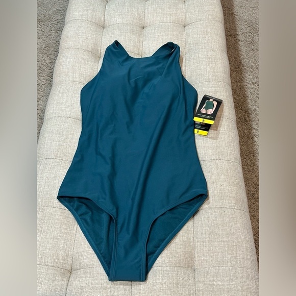 Eddie Bauer Women’s Multi-Strap One-Piece Swimsuit (Green, Small) – NWT - Picture 4 of 6